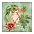 Picture of Tropical Paradise Cockatoos Bird _GroupedProduct_Square_Canvas_Framed_
