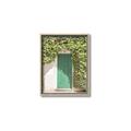 Picture of Green Door with Lush Leaves _GroupedProduct_Rectangle_Portrait_Photography _GroupedProduct_Rectangle_Portrait_Canvas_Framed_