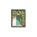 Picture of Green Door with Lush Leaves _GroupedProduct_Rectangle_Portrait_Photography _GroupedProduct_Rectangle_Portrait_Canvas_Framed_