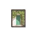 Picture of Green Door with Lush Leaves _GroupedProduct_Rectangle_Portrait_Photography _GroupedProduct_Rectangle_Portrait_Canvas_Framed_