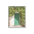 Picture of Green Door with Lush Leaves _GroupedProduct_Rectangle_Portrait_Photography _GroupedProduct_Rectangle_Portrait_Canvas_Framed_