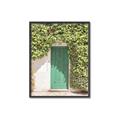 Picture of Green Door with Lush Leaves _GroupedProduct_Rectangle_Portrait_Photography _GroupedProduct_Rectangle_Portrait_Canvas_Framed_
