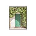 Picture of Green Door with Lush Leaves _GroupedProduct_Rectangle_Portrait_Photography _GroupedProduct_Rectangle_Portrait_Canvas_Framed_