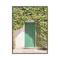 Picture of Green Door with Lush Leaves _GroupedProduct_Rectangle_Portrait_Photography _GroupedProduct_Rectangle_Portrait_Canvas_Framed_