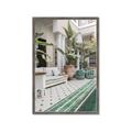 Picture of Green Hotel Pool _GroupedProduct_Rectangle_Portrait_Photography _GroupedProduct_Rectangle_Portrait_Framed_Matted_