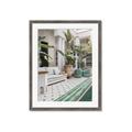 Picture of Green Hotel Pool _GroupedProduct_Rectangle_Portrait_Photography _GroupedProduct_Rectangle_Portrait_Framed_Matted_