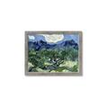 Picture of Vincent Van Gogh's Olive Trees With the Alpilles (1889) _GroupedProduct_Rectangle_Landscape_Framed_Matted_
