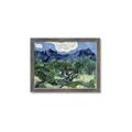 Picture of Vincent Van Gogh's Olive Trees With the Alpilles (1889) _GroupedProduct_Rectangle_Landscape_Framed_Matted_