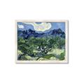 Picture of Vincent Van Gogh's Olive Trees With the Alpilles (1889) _GroupedProduct_Rectangle_Landscape_Framed_Matted_