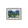 Picture of Vincent Van Gogh's Olive Trees With the Alpilles (1889) _GroupedProduct_Rectangle_Landscape_Framed_Matted_