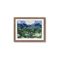 Picture of Vincent Van Gogh's Olive Trees With the Alpilles (1889) _GroupedProduct_Rectangle_Landscape_Framed_Matted_