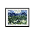 Picture of Vincent Van Gogh's Olive Trees With the Alpilles (1889) _GroupedProduct_Rectangle_Landscape_Framed_Matted_