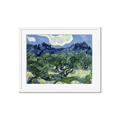 Picture of Vincent Van Gogh's Olive Trees With the Alpilles (1889) _GroupedProduct_Rectangle_Landscape_Framed_Matted_
