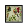 Picture of Tangerine Vintage Bird _GroupedProduct_Square_Framed_Matted_