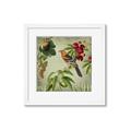 Picture of Tangerine Vintage Bird _GroupedProduct_Square_Framed_Matted_