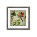 Picture of Tangerine Vintage Bird _GroupedProduct_Square_Framed_Matted_