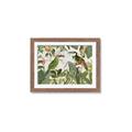 Picture of Green Nostalgic Tropical Birds _GroupedProduct_Rectangle_Landscape_Framed_Matted_