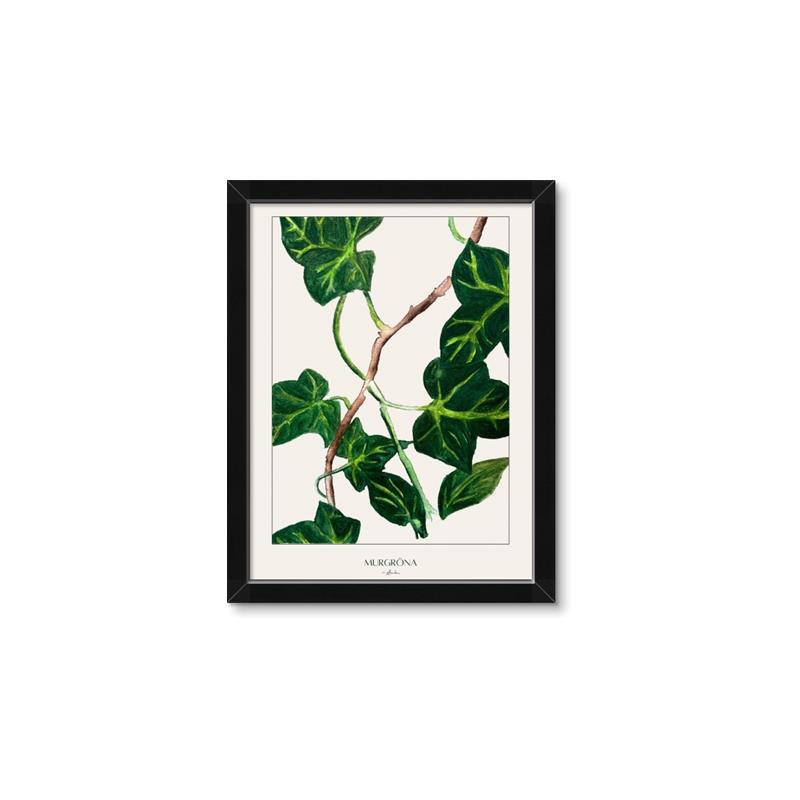 Picture of Nostalgic Green Murgrona Leaves _GroupedProduct_Rectangle_Portrait_Framed_Matted_