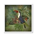 Picture of Tropical Paradise Toucan Bird _GroupedProduct_Square_Framed_Matted_