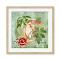 Picture of Tropical Paradise Cockatoos Bird _GroupedProduct_Square_Framed_Matted_