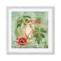 Picture of Tropical Paradise Cockatoos Bird _GroupedProduct_Square_Framed_Matted_