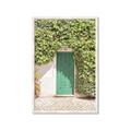 Picture of Green Door with Lush Leaves _GroupedProduct_Rectangle_Portrait_Photography _GroupedProduct_Rectangle_Portrait_Framed_Matted_