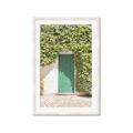 Picture of Green Door with Lush Leaves _GroupedProduct_Rectangle_Portrait_Photography _GroupedProduct_Rectangle_Portrait_Framed_Matted_