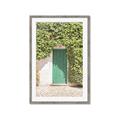 Picture of Green Door with Lush Leaves _GroupedProduct_Rectangle_Portrait_Photography _GroupedProduct_Rectangle_Portrait_Framed_Matted_