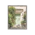 Picture of Pastel Green Door in Spring _GroupedProduct_Rectangle_Portrait_Photography _GroupedProduct_Rectangle_Portrait_Framed_Matted_