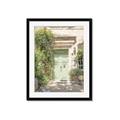 Picture of Pastel Green Door in Spring _GroupedProduct_Rectangle_Portrait_Photography _GroupedProduct_Rectangle_Portrait_Framed_Matted_