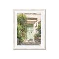 Picture of Pastel Green Door in Spring _GroupedProduct_Rectangle_Portrait_Photography _GroupedProduct_Rectangle_Portrait_Framed_Matted_