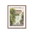 Picture of Pastel Green Door in Spring _GroupedProduct_Rectangle_Portrait_Photography _GroupedProduct_Rectangle_Portrait_Framed_Matted_