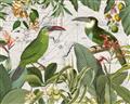 Picture of Green Nostalgic Tropical Birds _GroupedProduct_Rectangle_Landscape_Unframed_Print_Only_