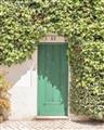 Picture of Green Door with Lush Leaves _GroupedProduct_Rectangle_Portrait_Photography _GroupedProduct_Rectangle_Portrait_Unframed_Print_Only_
