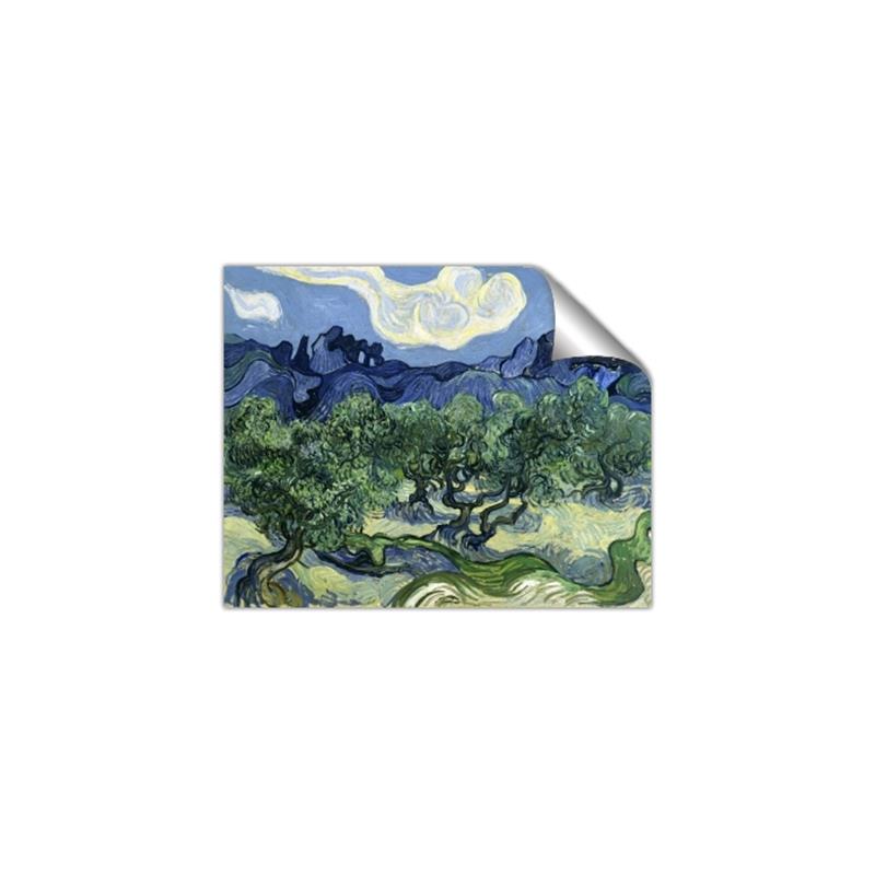 Picture of Vincent Van Gogh's Olive Trees With the Alpilles (1889) _GroupedProduct_Rectangle_Landscape_Unframed_Print_Only_