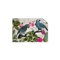 Picture of Blue Nostalgic Tropical Parrot Birds _GroupedProduct_Rectangle_Landscape_Unframed_Print_Only_
