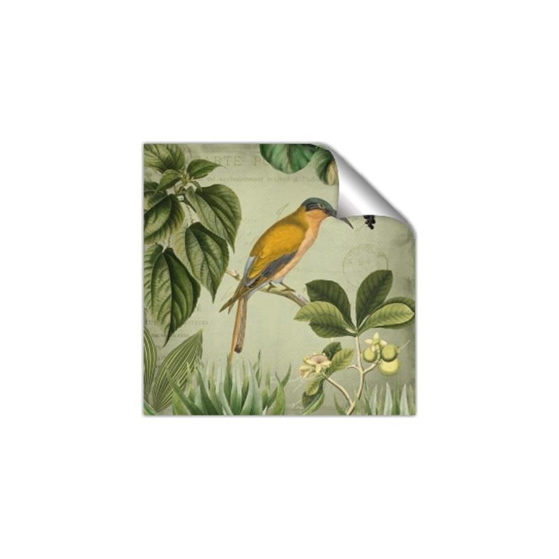 Picture of Yellow Nostalgic Tropical Birds _GroupedProduct_Square_Unframed_Print_Only_