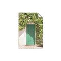 Picture of Green Door with Lush Leaves _GroupedProduct_Rectangle_Portrait_Photography _GroupedProduct_Rectangle_Portrait_Unframed_Print_Only_