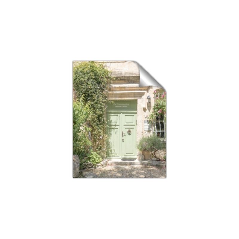 Picture of Pastel Green Door in Spring _GroupedProduct_Rectangle_Portrait_Photography _GroupedProduct_Rectangle_Portrait_Unframed_Print_Only_