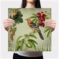 Picture of Tangerine Vintage Bird _GroupedProduct_Square_Canvas_
