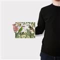 Picture of Green Nostalgic Tropical Birds _GroupedProduct_Rectangle_Landscape_Canvas_