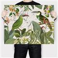 Picture of Green Nostalgic Tropical Birds _GroupedProduct_Rectangle_Landscape_Canvas_
