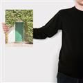 Picture of Green Door with Lush Leaves _GroupedProduct_Rectangle_Portrait_Photography _GroupedProduct_Rectangle_Portrait_Canvas_