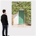 Picture of Green Door with Lush Leaves _GroupedProduct_Rectangle_Portrait_Photography _GroupedProduct_Rectangle_Portrait_Canvas_