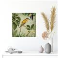 Picture of Yellow Nostalgic Tropical Birds _GroupedProduct_Square_Canvas_