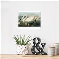 Picture of Vintage Floating White Swan _GroupedProduct_Rectangle_Landscape_Canvas_