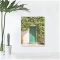 Picture of Green Door with Lush Leaves _GroupedProduct_Rectangle_Portrait_Photography _GroupedProduct_Rectangle_Portrait_Canvas_