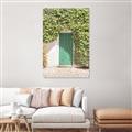Picture of Green Door with Lush Leaves _GroupedProduct_Rectangle_Portrait_Photography _GroupedProduct_Rectangle_Portrait_Canvas_