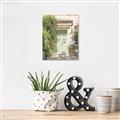 Picture of Pastel Green Door in Spring _GroupedProduct_Rectangle_Portrait_Photography _GroupedProduct_Rectangle_Portrait_Canvas_