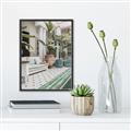 Picture of Green Hotel Pool _GroupedProduct_Rectangle_Portrait_Photography _GroupedProduct_Rectangle_Portrait_Canvas_Framed_